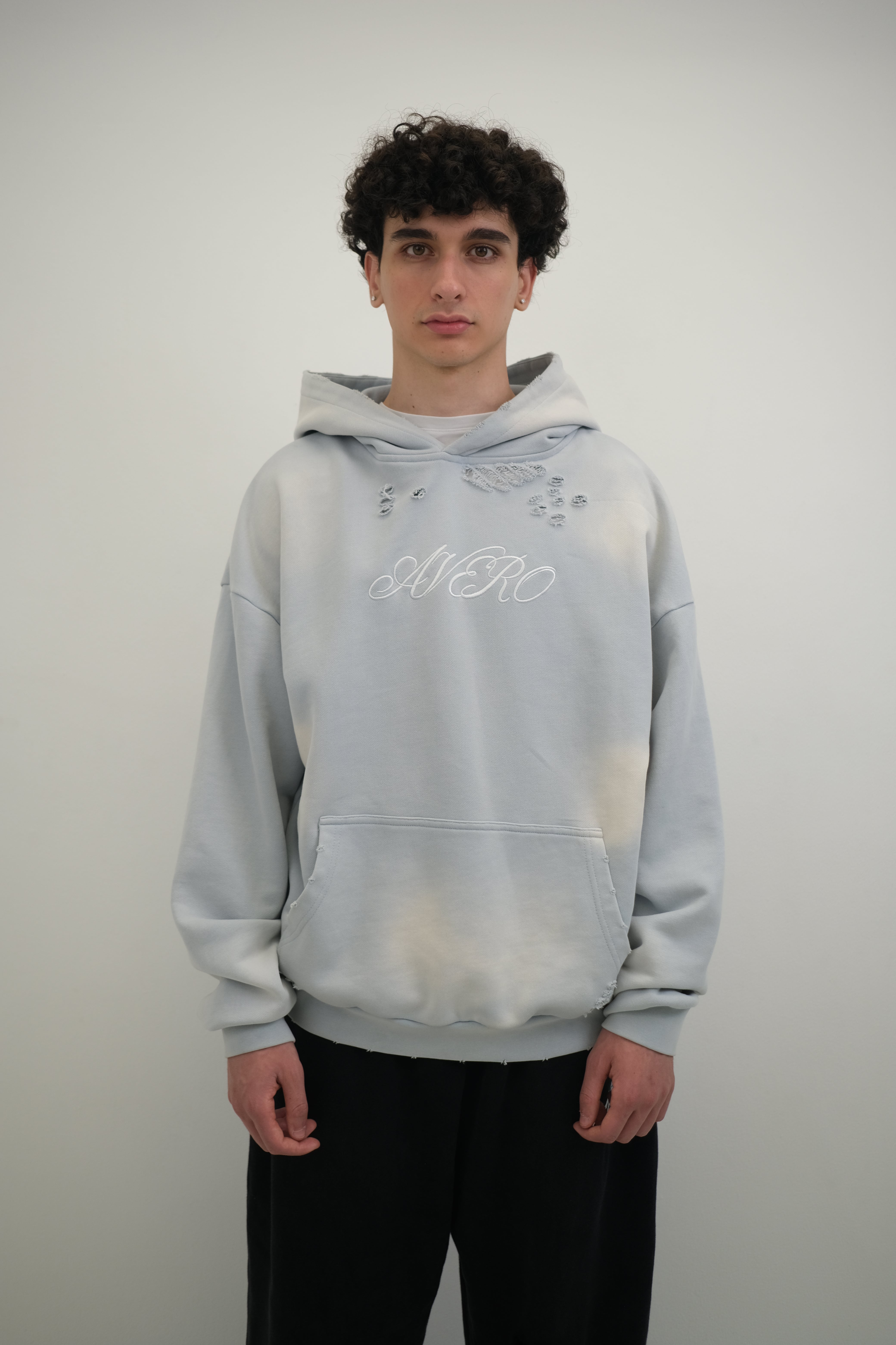 AVERO sky blue hoodie