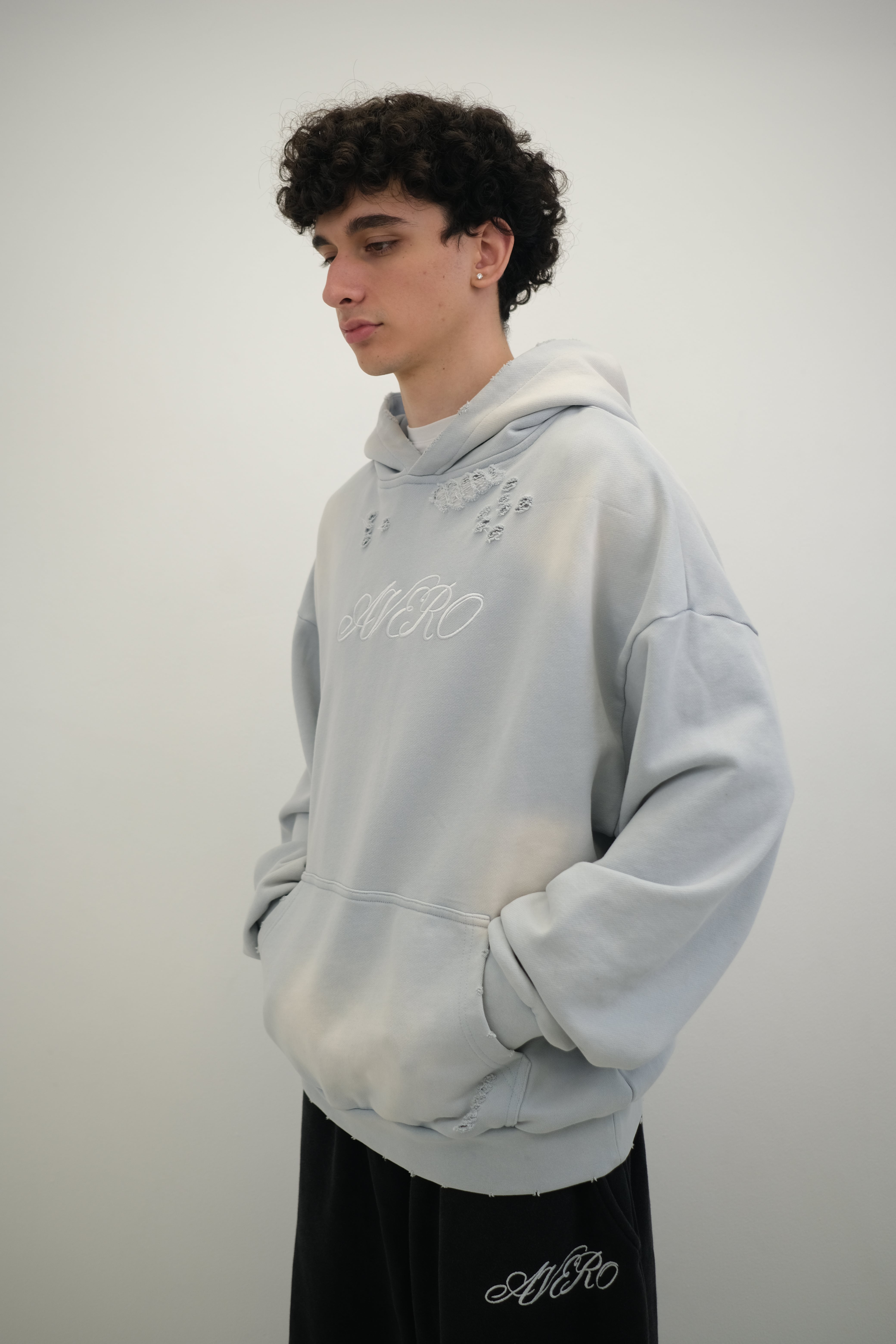 AVERO sky blue hoodie